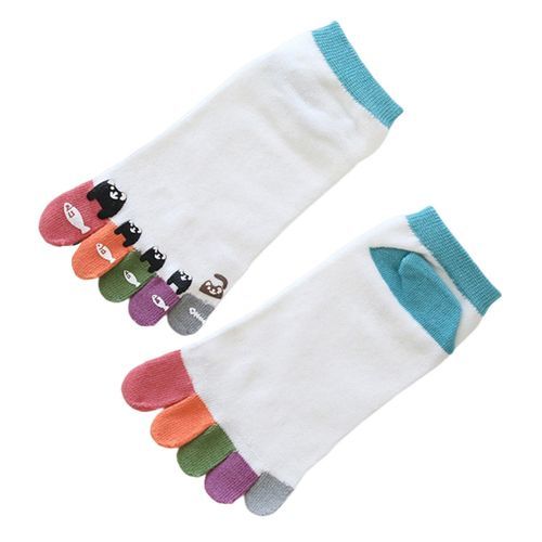 1 Pair Five Toe Socks Thin Cotton Socks Yoga Fitness Socks 2