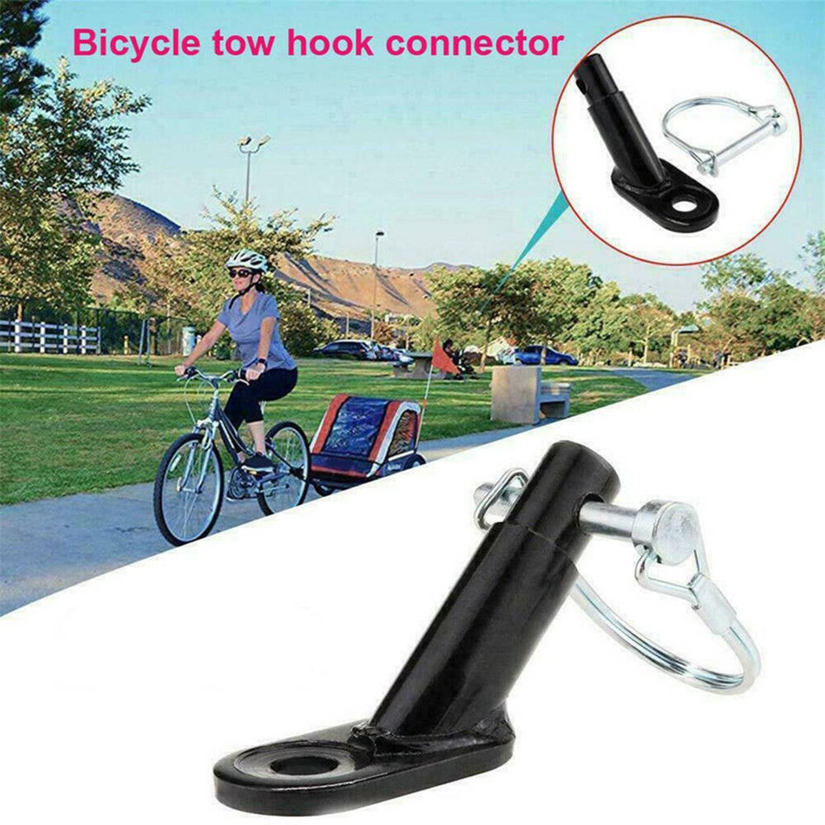 Bike Trailer Hitch Steel Universal Replacement