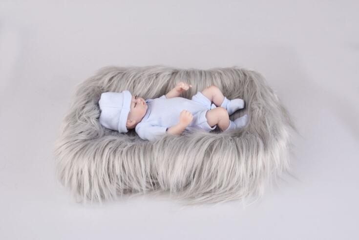 60 X 50cm Newborn Baby Infant Photo Blanket  Fur Rug Blankets Plush Photography Background Props