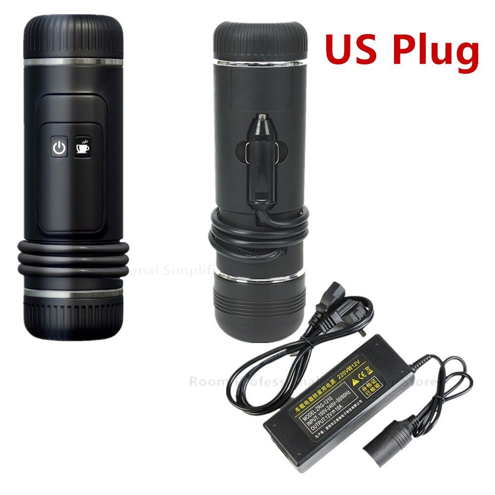80ml Mini Espresso Portable Coffee Maker Semi-Automatic Espresso Coffee Maker Car Outdoor Rechargeable Capsule Coffee Machine
