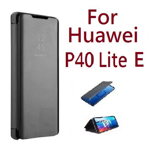 Standing Clear View Protective Flip Case Pouch For Huawei P40 Lite E