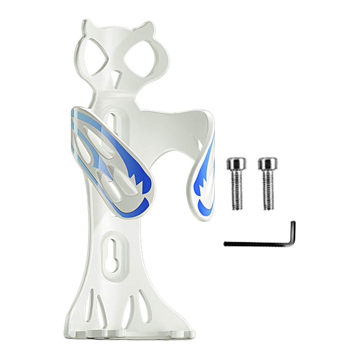Cycling Cup Holder Mountain Bike Water Bottle Cage Bracket White Blue