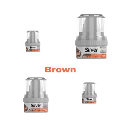 Instant Shine Cream Shoe Polish - 4 Pieces - Brown
