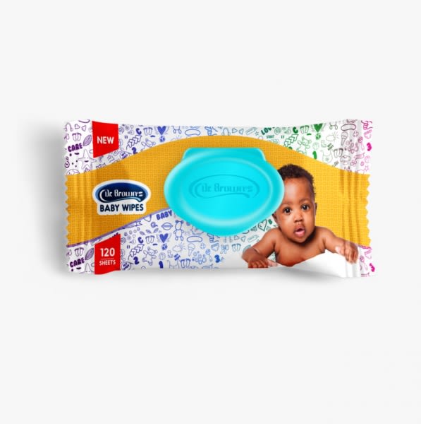 Dr Brown's Baby Wipes - 120 x 6 Packs