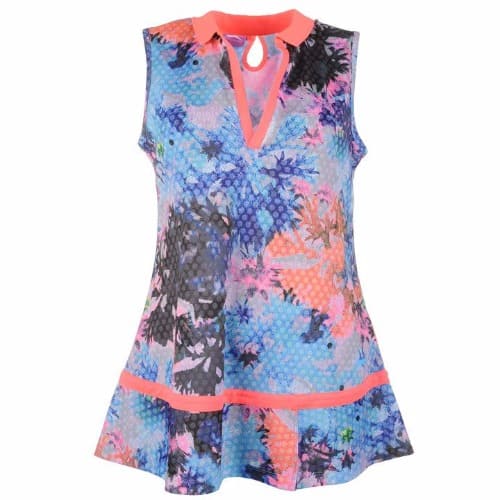 Fash Sleeveless Golf Polo Shirt - Multicolour