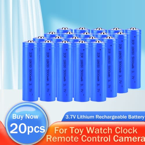 Lithium Rechargeable Battery For Flashlight Powerful Torch - 20 Pieces - 3.7v 5800mAh
