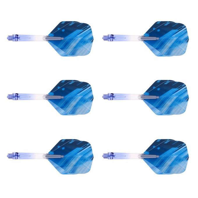 Shaft  Flights With Matching Darts Stems Tool Accessories Lot Of Blue