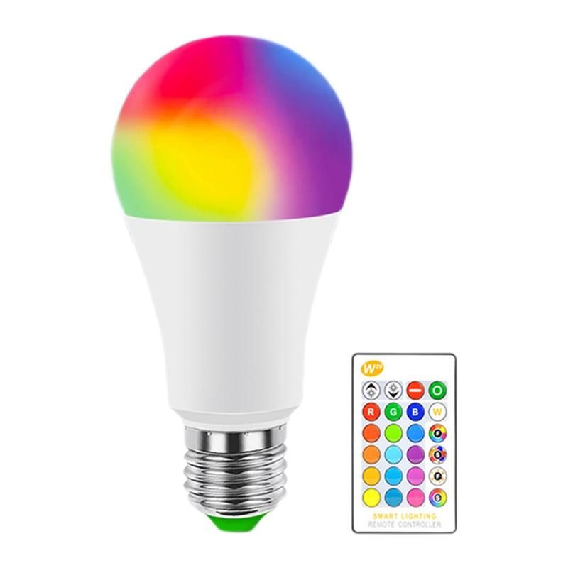 E27 Smart Control Lamp Led RGB Light Dimmable 7W RGBW Led