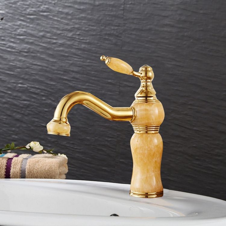 Rotating Water Faucet, Color: Topaz Zirconium Gold