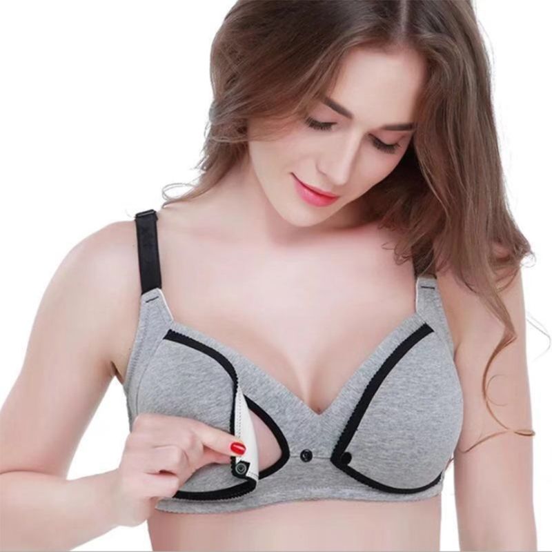 Maternity Pregnant Women Nursing Bras Maternity Wireless Front Buckle