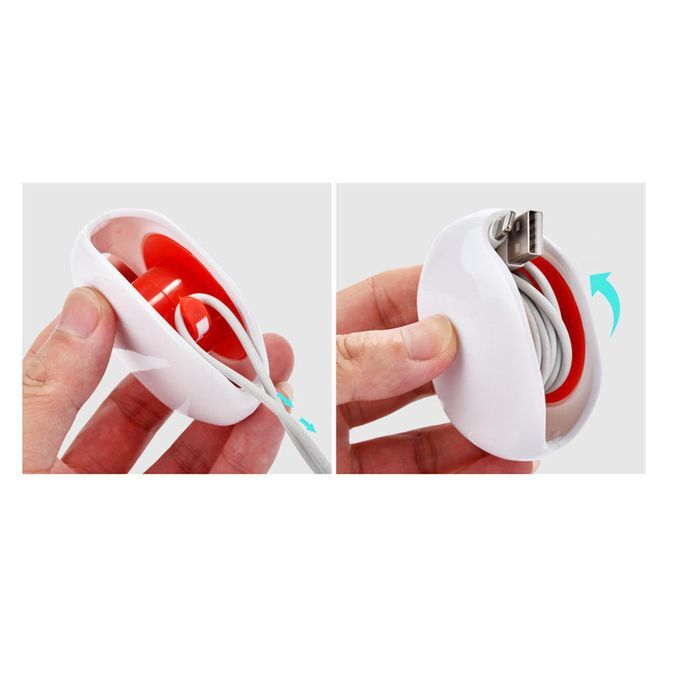 6 Pieces Auto Bobbin Cable Winder Cord Organizer For Headphones Phone