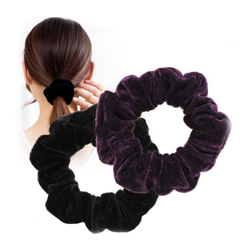 Velvet Hair Scrunchie Ladies Hair Ring