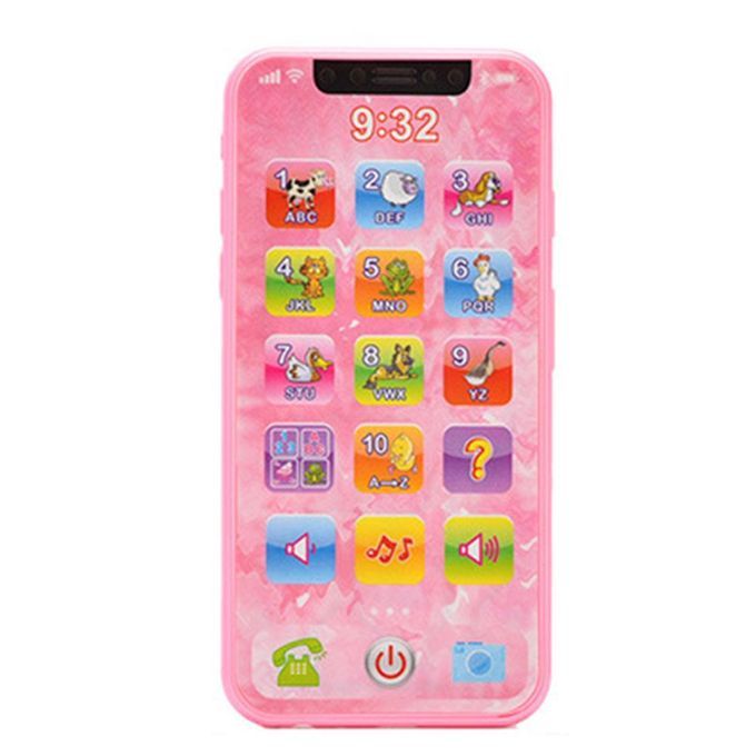 Children Cellphone Mobile Phone Touch Screen Music-Pink