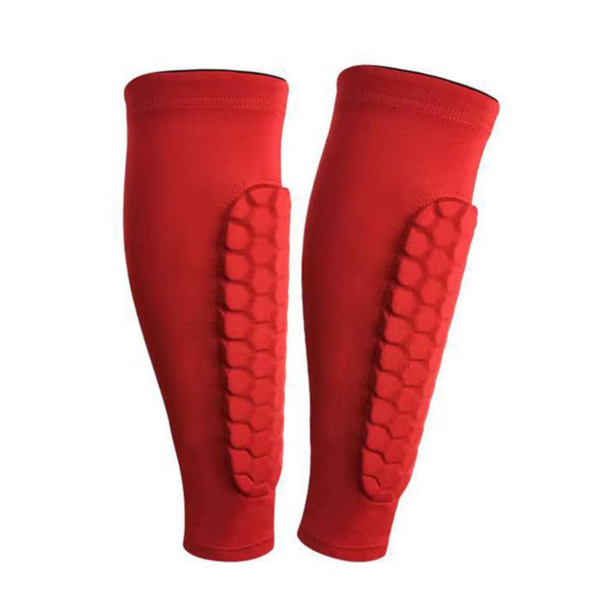 Scratch-resistant Shin Guards Advanced Soccer Shin Guards for Adults Red