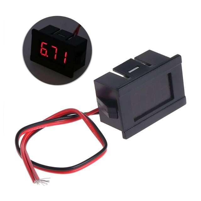 Dc 4.5-30v 2 Wires Mini Led Digital Display Voltage Testers