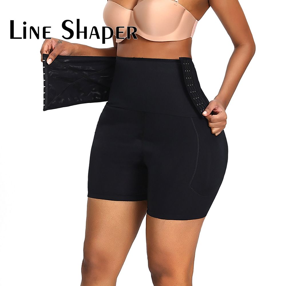 Padded Hips And Soft Bum Shapewear Plus Size (Black)