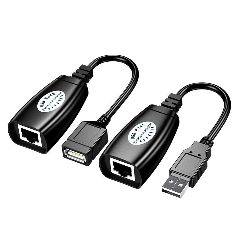 USB Extender 50m USB Extension Signal Amplifier usb2.0 to RJ45 Network Extender