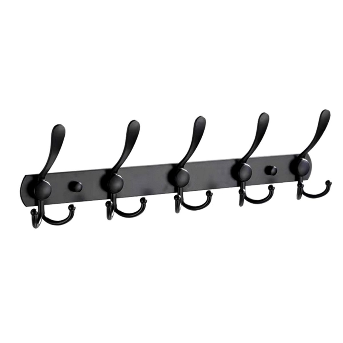 Coat Rack Wall Mounted 5 Tri Hooks Heavy-duty Non-slip Coat