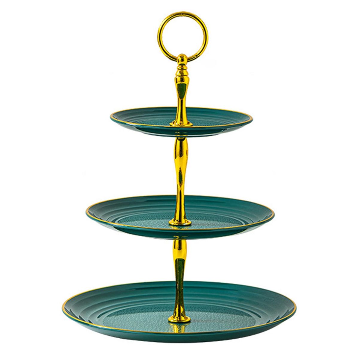 3 Tier Cupcake 3 Tier Cupcake Holder Golden Edged Cupcake for Baby Atrovirens
