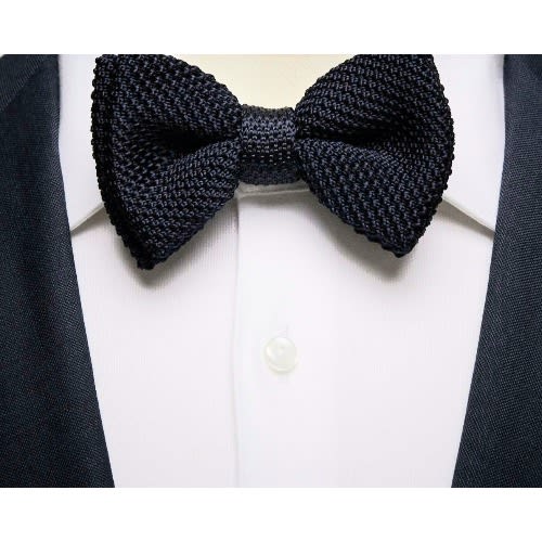Knitted Bowtie  - Black