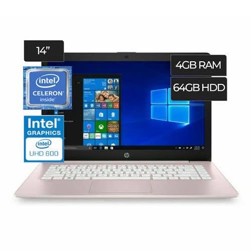 Stream 14 Intel Celeron - 4Gb RAM - 64SSD - Windows 11 + Hp Mouse & Usb Light