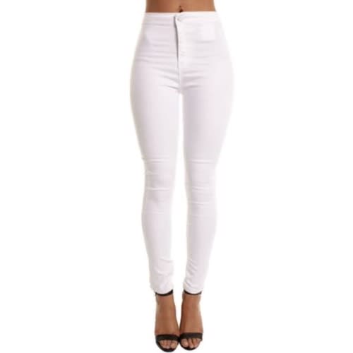 Ladies' Skinny Jeans - White