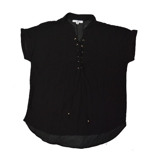 Chiffon Mamas' Top - Black