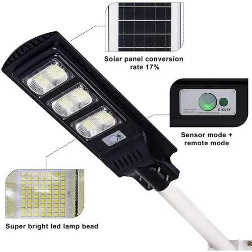 All-in One Solar Street Light With Free Pole - 500W