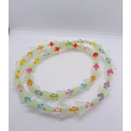 Glow In The Dark Elastic Butterfly Waist Beads