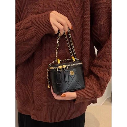 Mini Box Ladies' Handbag - Black