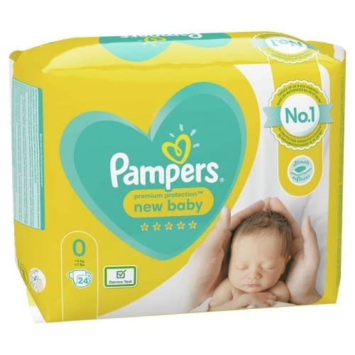 New Baby Diapers Newborn - Size 0 - 24 Count