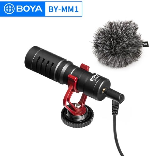 Condenser Cardiod Shotgun Video Microphone Recording Mic By-mm1 For Pc Mobile Phone Dslr