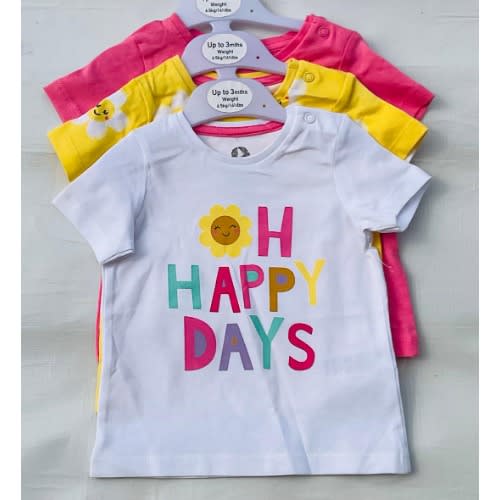 Oh Happy Days Tees - 3 Pieces