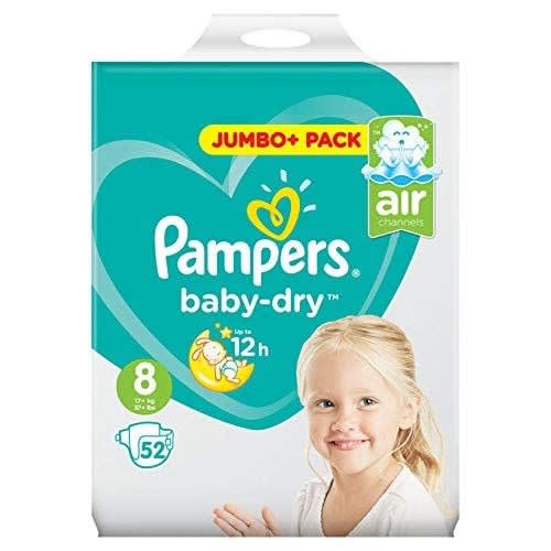 Baby-dry Size 8 Jumbo Pack Count - 52