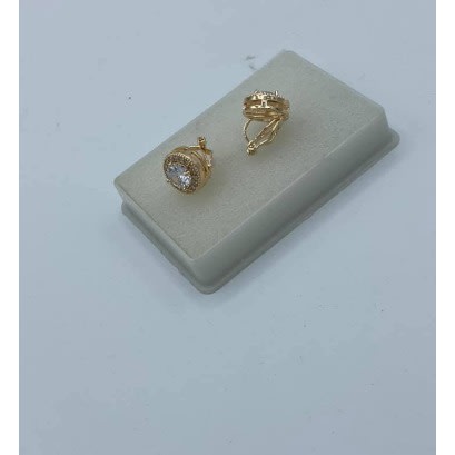 Luxury Iced Gold Men's Clip On Magnetic Earrings