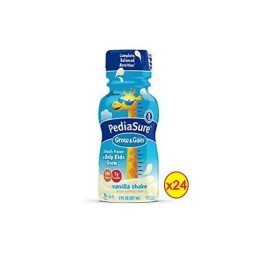 Grow & Gain Vanilla Nutrition Shake For Kids - 8 Fl Oz X 24 Bottles