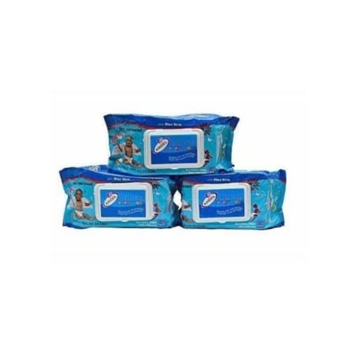 Little Angel Thick & Fluffy Baby Wipes - 125 Wipes ×3