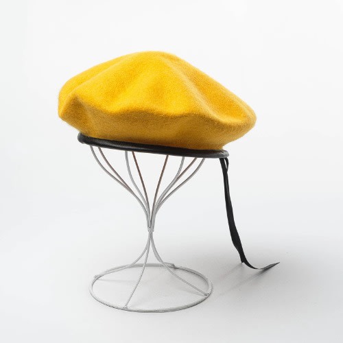 Wool Beret - Yellow