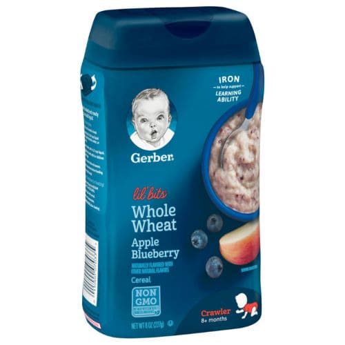 Lil Bits Whole Wheat Apple Blueberry Baby Cereal Crawler From 8 Months - 227g