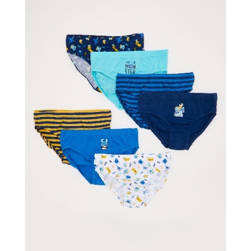Little Monster Cotton Briefs- Pack Of 7