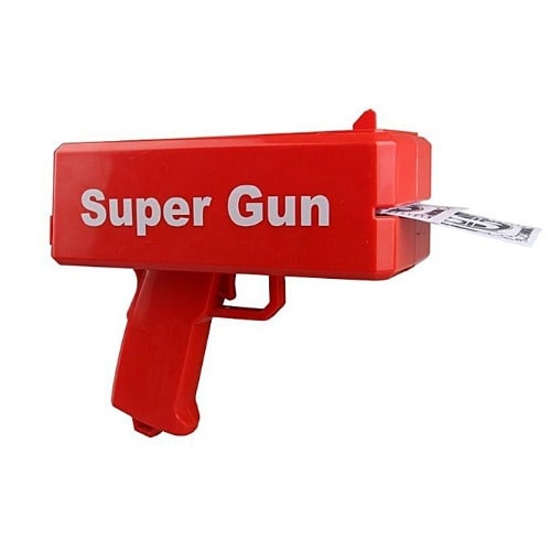 Super Gun Cash Cannon Money Gun - Red