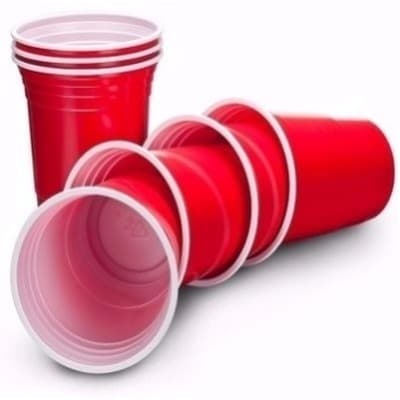 50 Disposable Assorted Party Cups