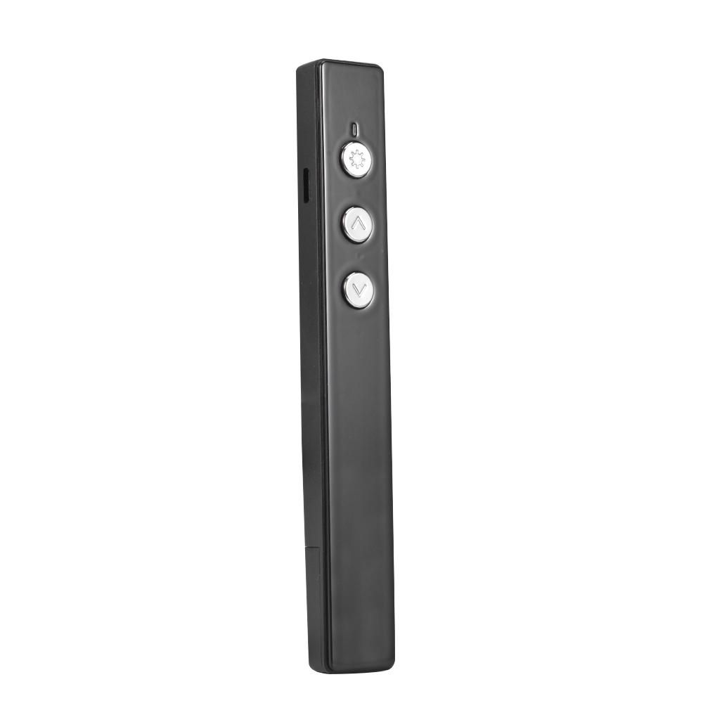 PPT Flip Pen Wireless Presenter PPT Clicker Multifunction Electronic Projection Pen Laser Flip Pen Remote Control PR-20 Black