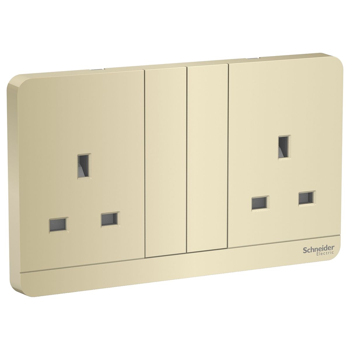 AvatarOn 13A Double Switched Socket 250V Wine Gold