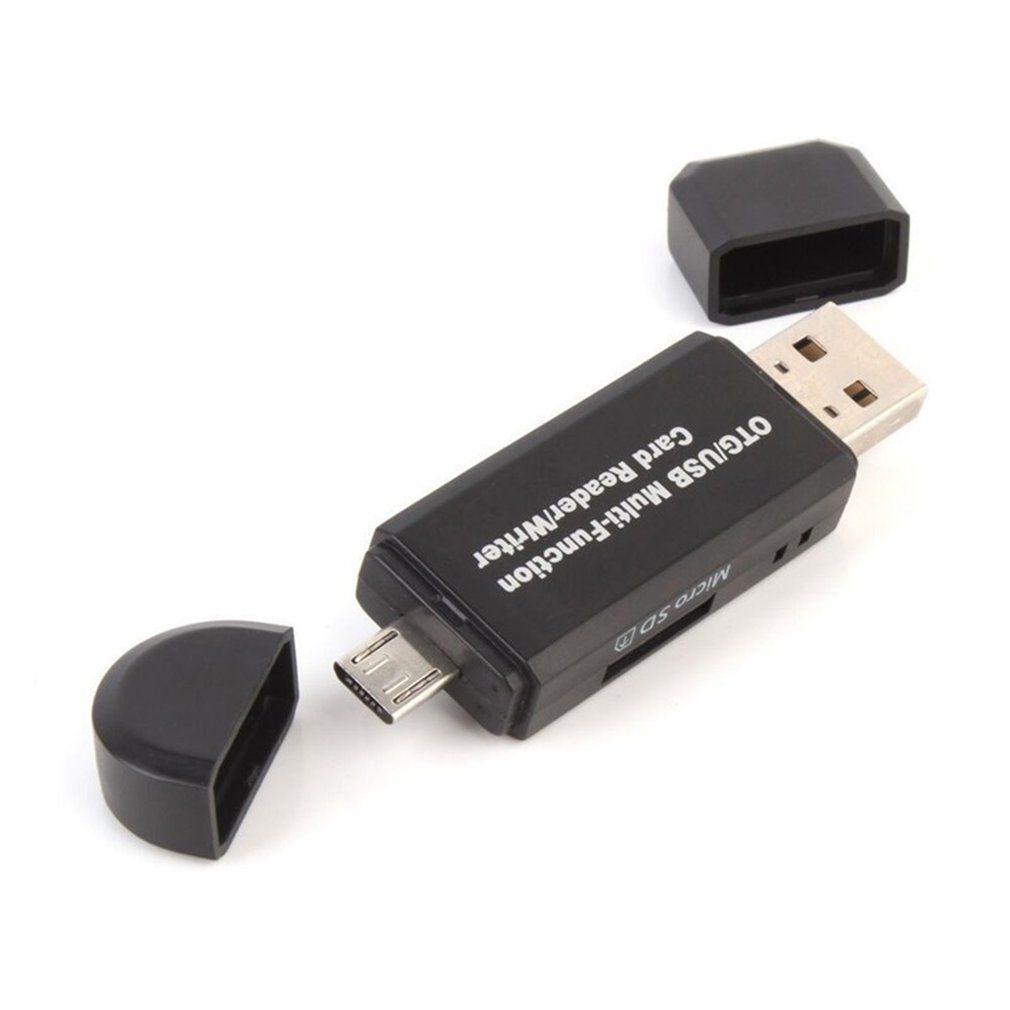 Multifunction OTG USB Card Reader Writer High-speed SD Micro-SD Card Reader