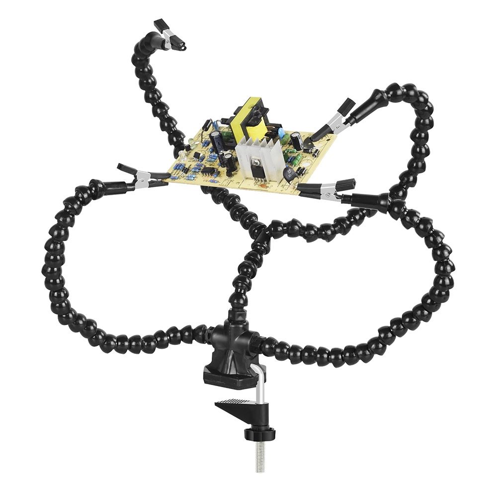 Universal Arm Clip-On Base Four-Claw Soldering St