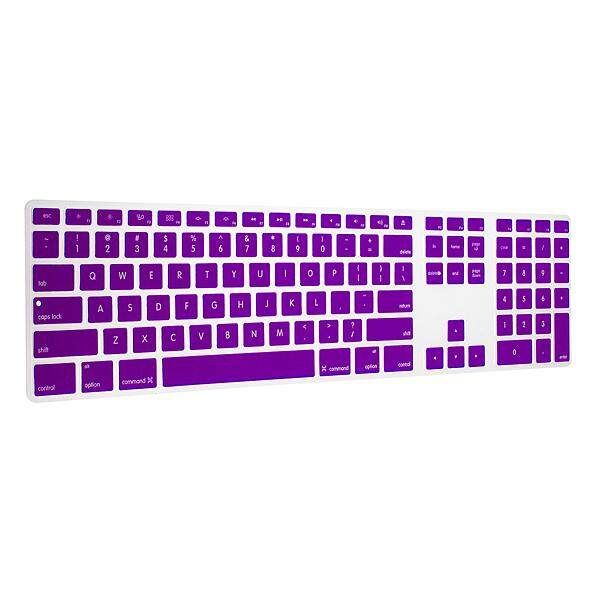 Ultra Thin Silicone Keyboard Skin Cover Purple
