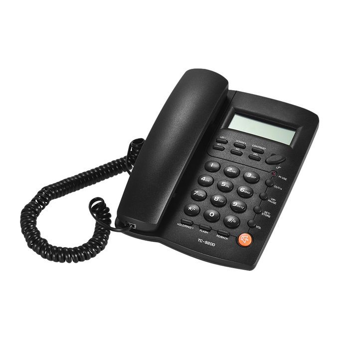 Desktop Corded Telephone Phone With LCD Display Caller ID