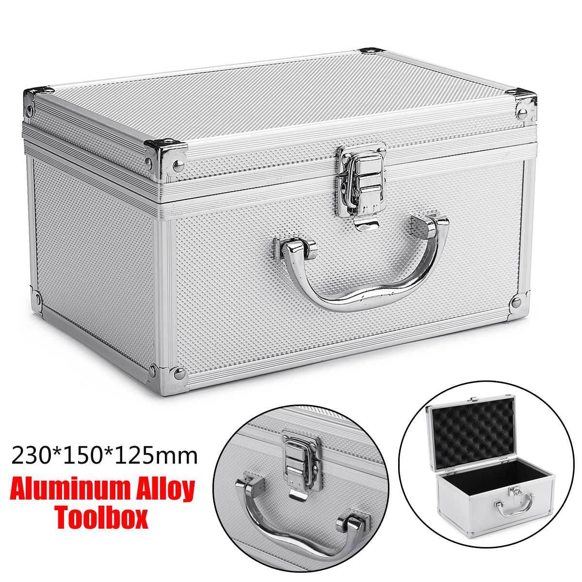 Storage Alloy Portable Home Tool Tools Luggage Suitcase Storage Case Box 23x15x12.5cm Aluminium Travel Organizer Box