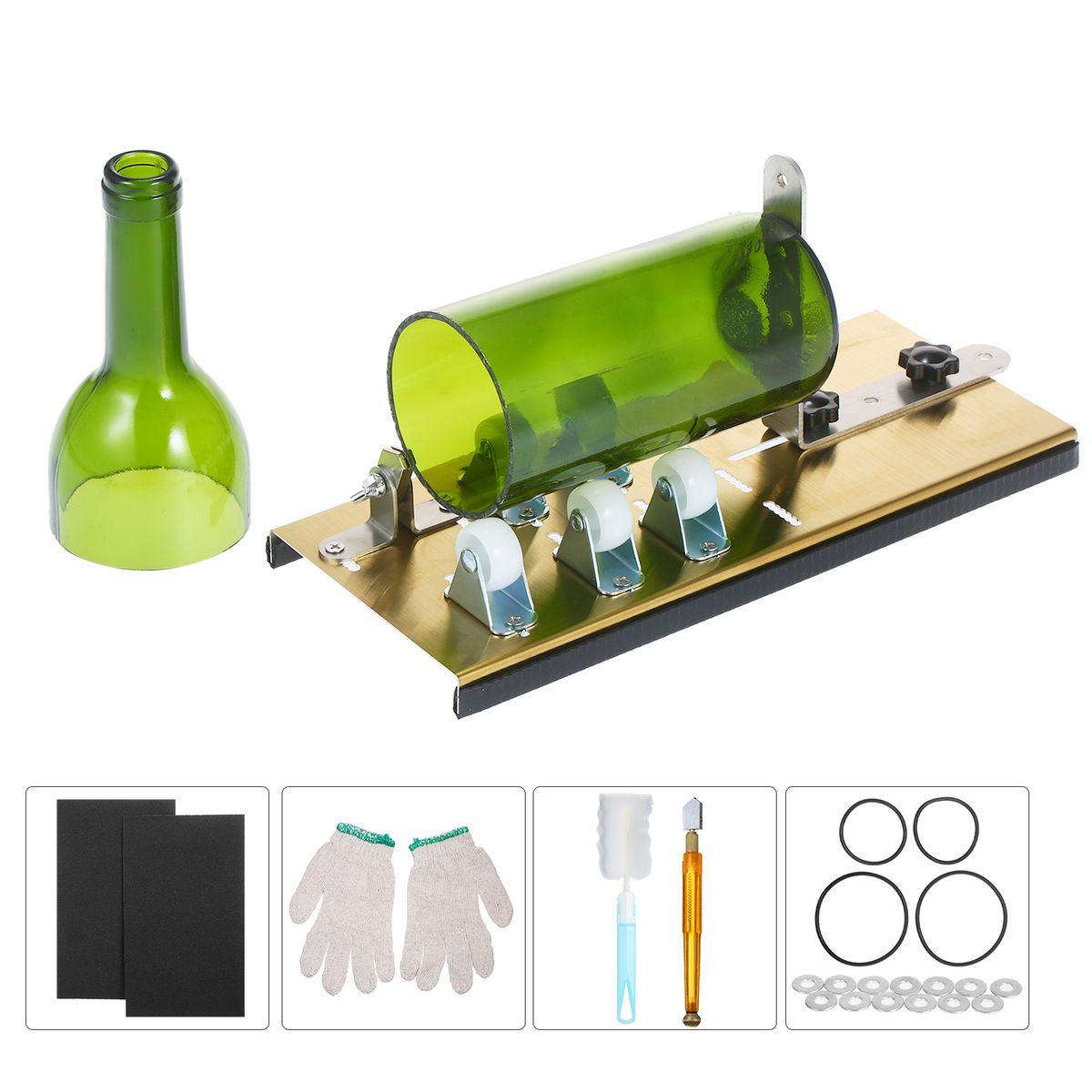 10pc 5-Wheel Glass Bottle Cutter Kit Bottle Cutter DIY